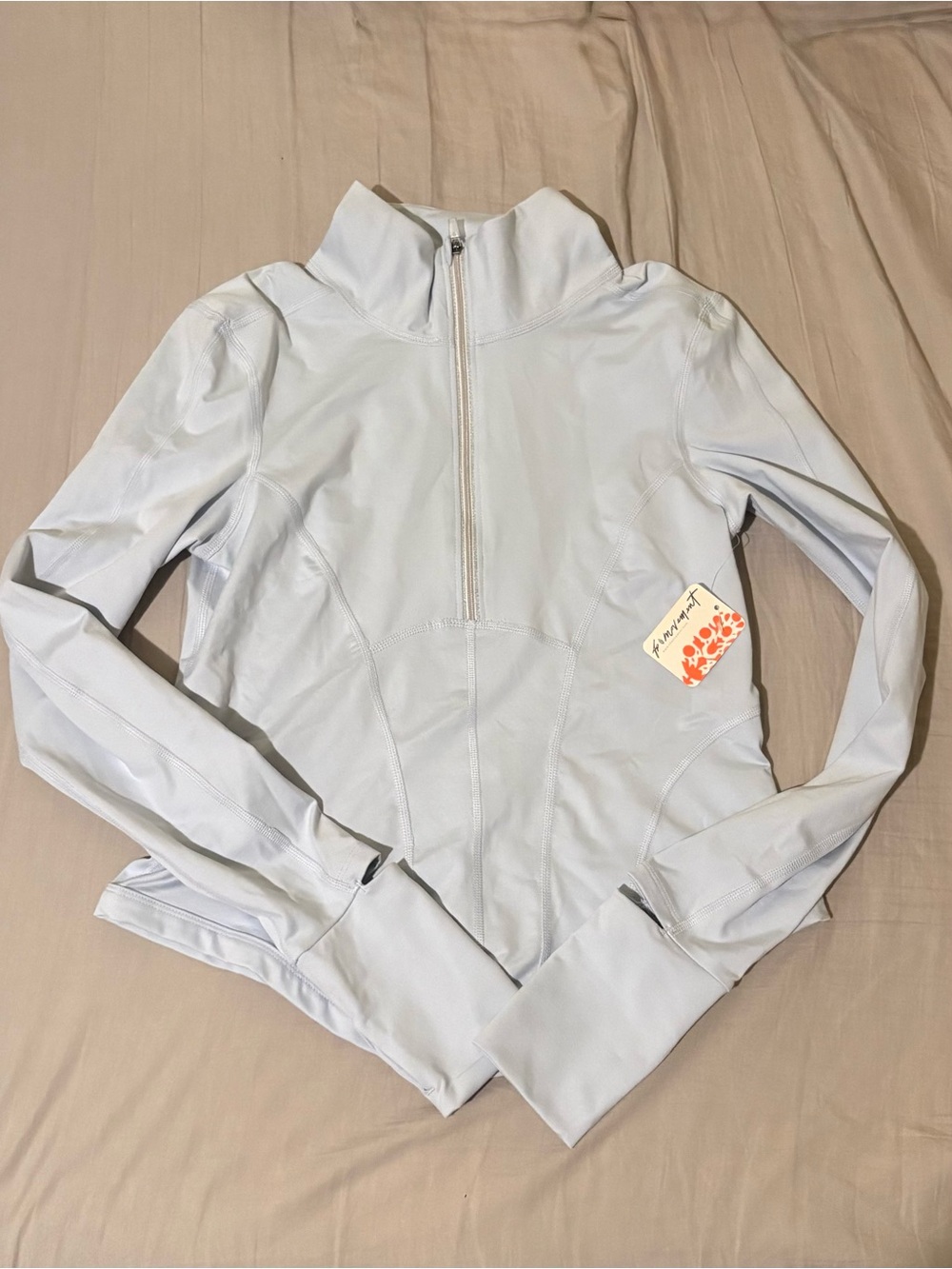 NWT FP Movement Skyline Half Zip Pullover Ice Grey XS